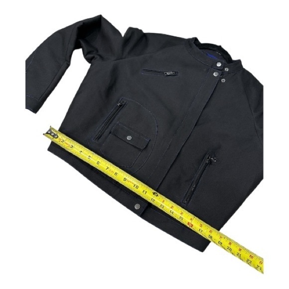 AX Armani Exchange Women’s size M Moto Biker Jacket Black - Picture 10 of 11